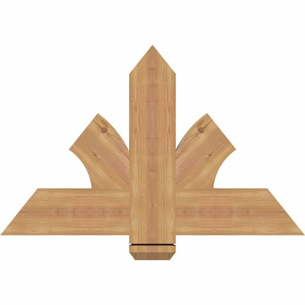 Ekena Millwork Redmond Smooth Timber Gable Bracket, Western Red Cedar, 36"W x 23"H x 1 1/2"D x 5 1/2"F, 15/12 Pitch GBW036X23X0206RED00SWR - main